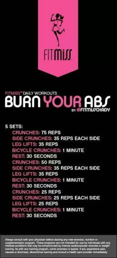 Burn Your Abs by Fitt Miss Chady
