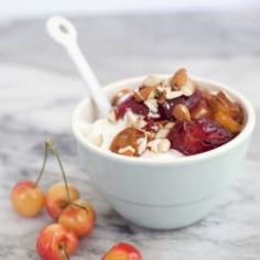 Roasted Cherry Plum Yogurt Recipe