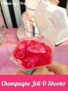 Champagne Jell-O Shooters {Made by a Princess}  @Kraft Recipes