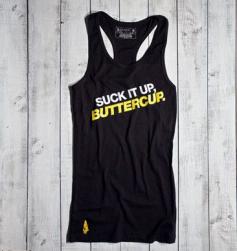 Gymdoll - Suck It Up, Buttercup Active Tank - Black/Yellow --on its way to me! :-)