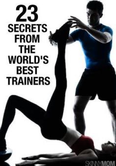 Get some of the best fitness tips for the world's best trainers!