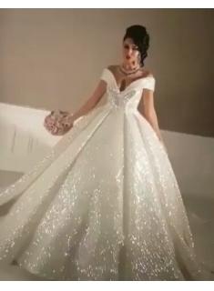 Elegante Brautkleider Prinzessin Pailletten Hochzeitskleider Günstig Online