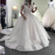Luxus Weiße Brautkleider Spitze Prinzessin Hochzeitskleid Günstig Online_Brautkleider 2018_Brautkleider_Brautkleider,Abiballkleider,Abendkleider