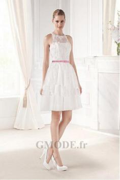 Robe de mariée courte Tulle organza A Terra Vita