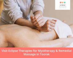 Get in touch with Eclipse Therapies to get massage therapy & myotherapy in Toorak. We aim to help you enhance your physical performance and fast track your road to recovery after injury. Visit us now to know more about our services! 