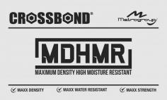 Crossbond MDHMR board is an incredibly versatile panel, with maximum density, used extensively throughout the construction and furniture industries, for interior applications that may be subject to occasional wetness or humidity. MDHMR Boards are easy to use as they provide effortless machining capability and consistent surface quality. MDHMR boards are designed for interior applications ranging from Kitchen cupboards, bathroom vanities, laundry cupboards, shelving or any situation where moisture resistance is required. Due to board density higher than 850 kg/m3 accurate routing is easily possible on MDHMR board.

WHY Crossbond MDHMR?

Crossbond MDHMR board is highly moisture resistant due to the bonding of hardwood particles with a special moisture-resistant resin system for use in areas of high humidity or areas where occasional wetness may occur. MDHMR contains more densely pressed wood fiber than MDF Board, thereby making it more durable. Engineered chemicals are added to make MDHMR borer, fungus and termite resistant. Additionally, prelaminated MDHMR comes in a variety of designs and surfaces. Read More: https://www.crossbondindia.com/