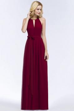 Halter Deep V-Neck Cheap Bridesmaid dresses | BmBridal