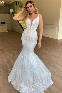 Wunderschone Brautkleider Meerjungfrau | Sexy Hochzeitskleider Bodenlang | Babyonlinewholesale