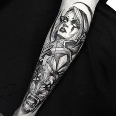 world of warcraft full sleeve tattoo