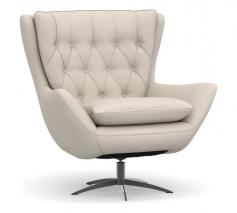 Wells Upholstered Swivel Armchair