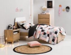 SEASONS SB BED (oak/white) image 1