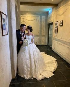 Extravagante Brautkleid Mit Ãrmel | Prinzessin Hochzeitskleider mit Spitze