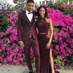 Custom Made Burgundy Shawl Lapel Men Prom Outfits