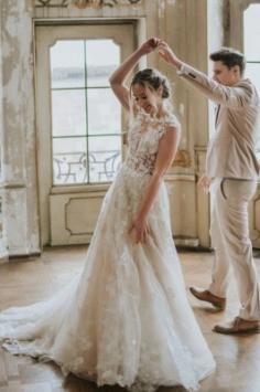 Schlichtes Hochzeitskleid Spitze | Boho Brautkleider GÃ¼nstig