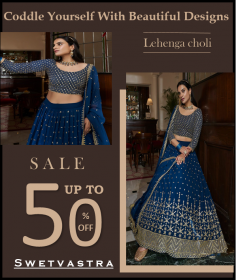 Lahenga Choli is a traditional Indian dress worn by women for weddings, parties and formal functions.A bodice made of silk, satin, georgette, chiffon or other luxurious fabric with front work similar to a lehenga with blues paired with a dupatta made of lightweight fabric.
