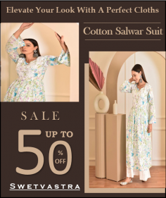 Cotton fabric clothes are breathable and comfortable so cotton salwar suits are worn by all women. This suit is the best choice for casual wear, daily wear and hot weather. Cotton salwar suits are available in a variety of styles and designs, ranging from simple and minimal to vibrant and heavily embellished. Cotton salwar suits are preferred for their comfort, versatility and ease of maintenance.

https://www.swetvastra.com/cotton-salwar-suit/
