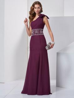 Normale Taille A-Linie Prinzessin Sittsames Bodenlanges Abendkleid