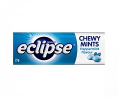Eclipse Chewy Mints Peppermint 27g

Flavoured Chewy mints

https://aussie.markets/grocery/confectionary-and-snacks/gums-and-mints/eclipse-chewy-mints-spearmint-27g-clone/