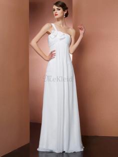 Ärmelloses Empire Taille Reißverschluss A-Line Anständiges Abendkleid