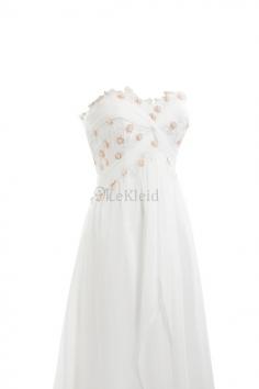 A linie Spitze Garten Mitte Rücken Formelles Sittsames Brautkleid