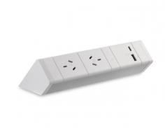 Athena Above Desk Power Rail – 2GPO & 1 Inline USB-C/A Port

                https://workproducts.au/ 

Our Athena Power Rails are stylish yet timelessly designed and holding it’s place as our #1 selling power rail. It’s the ideal solution to a clutter-free workspace while also offering easy access to power and charging technology.

Features
2 GPO rotated, 1 x Inline USB-C/C PD Fast-Charge module (30W shared), 1000mm tag lead, L3D splitter & desk clamp
Natural anodised finish with black or white end caps and sockets.
2 x desk clamps to secure the power rail to back edge of desktop
