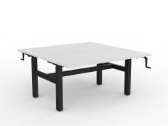 OL Agile Winder Height Adjustable Shared Desk – White Top with Black Frame

Features

Height range: 680 – 1130 mm
Black Powdercoated frame
25 mm worksurfaces finished in White melamine on E0 grade substrate with matching PVC edge
H frame design
Weight rating: 120kg
Warranty: 10 Years
Fast to assemble
Flat pack, assembly is require