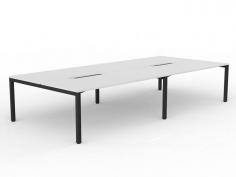 OL Axis 4-User Double Sided Workspace – White Top with Black Frame

OL Axis double sided workstations are a timeless classic choice for workspace. The clean tidy lines make a statement where ever they are used.

Product Features:
Top: E1 grade board, 25mm melamine finished thickness with matching 2mm PVC edges
50mm x 50mm frame and 50mm x 25mm rail with black powder coated
Hight Adjustable legs Up to 90mm to suite uneven floor
Flat Pack, Assembly is required
ISO9001 Quality Assurance Certificate
ISO14001 Environmental Certificate
Warranty: 10 Years