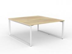 OL Anvil 2-User Double Sided Workspace – Oak Top with White Frame

OL Anvil Loop Leg bench desking comes in both side by side and back to back configurations to fit any space. The Loop legs on the end are complemented by adjustable central legs, enabling excellent levelling ability even on the most uneven floor surfaces.

Product Key Points:
4x Melamine Worktops – 25 mm E0 grade substrate finished in new oak with matching 2 mm ABS edge.
2mm steel for extra strength and stability
Height Adjustable legs Up to 90mm to suite uneven floor
800mm deep tops come with a scallop as standard
Worktop height 715 mm
50 x 25 mm rails
Multiple rail positions on each frame
Arctic white powdercoat finish
30 mm height adjustment in each foot
Flat Pack, Assembly is required
ISO9001 Quality Assurance Certificate
ISO14001 Environmental Certificate
Includes 1 x shared leg
GECA Certified
Warranty: 10 Years