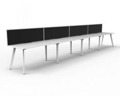 RL Eternity Single Sided Workstation with Screens Suitable from 1 to 5 Person

Product Features:
Stylish 45 degree Eternity leg
Maximise office space
Large, medium or small desks
750mm Depth work top per user
