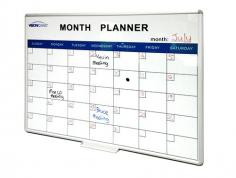 VC Deluxe Perpetual Month Planner Whiteboard

Stylish aluminium frame with rounded corners and hangers supplied. Permanent graphics never rub off. The surface is magnetic and the monthly planner that is perpetual .. so it can be re-used every month for specific activities.

Features
Dry Wipe Surface
Magnetic Receptive
Size – 1200 x 900mm
This product come up with pen tray and 4 markers
