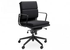 DD Milano Mid Back Chair – All BlackFeatures:
Overall Dimension(mm): 880~960(H) x 580(W) x 630(D)
Seat Height From 465mm to 550mm
Padded Seat and Back with Synthetic Leather
Black Aluminium Removable Armrest
Lockable Knee Tilt and Seat Position
Polished Aluminium 5-Star Base
Twin Wheel Castors
Fully Assembled with 3 Year Warranty