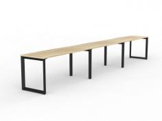 OL Anvil 3-User Workspace – Oak Top with Black Frame

Anvil SSD Workstations are an excellent option for bench desking with minimal interference from the shared legs along the length of the desk run. The 3 User side by side workspace boasts two frame colours, two worktop colours & 11 worktop sizes available.

Product Features:
GECA Certified
10 year warranty
50 x 50 mm triangle end frames with flush ground weld finish
50 x 25 mm rails
2mm steel for extra strength and stability
30 mm height adjustment in each foot
Arctic black powdercoat finish
Multiple rail positions on each frame
Worktop height 715 mm
3x Melamine Worktops – 25 mm E0 grade substrate finished in new oak with matching 2 mm ABS edge.
Tried, tested and used in thousands of offices globally
Excludes cable management and screens.
2 x shared leg