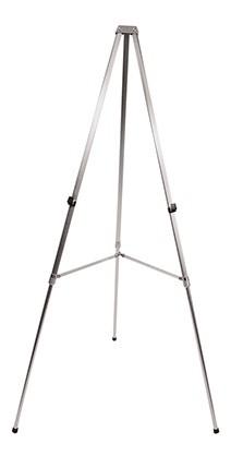 VC Easel

Portable light weight aluminium tripod easel perfect for supporting board and presentation materials. Height adjustable legs. Easy fold for storage and transport.

Aluminium Easel – lightweight to 1.6mts
Accepts up to 900 x 900mm board.
Includes BONUS carry bag
Recommended for holding lighter boards only.