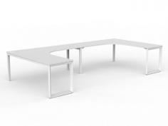 OL Anvil 2-User 90° Workspace – White Top with White Frame

OL Anvil 2-User 90° Workspace is ideal for creating a micro teamwork environment. The Loop legs on the end are complemented by adjustable feet, enabling excellent levelling ability even on the most uneven floor surfaces. 2 worktop sizes available to choose from.

Product Key Points:
Top: E1 grade board, 25mm melamine finished thickness with matching 2mm PVC edges
50mm x 50mm x 50mm triangle  frame and 50mm x 25mm rail with black or white powder coated
Hight Adjustable legs  Up to 30mm to suite uneven floor
2mm steel for extra strength and stability
30 mm height adjustment in each foot
Arctic white powdercoat finish
Multiple rail positions on each frame
Worktop height 715 mm
Flat Pack, Assembly is required
ISO9001 Quality Assurance Certificate
ISO14001 Environmental Certificate
Warranty: 10 Years
