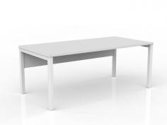 OL Axis Straight Desk with Melamine Modesty – White Top with White BaseProduct Featues:
Top: E1 grade board, 25mm melamine finished thickness with matching 2mm PVC edges
50mm x 50mm frame and 50mm x 25mm rail
80 mm height adjustment in each foot
Modesty colour matches worktop colour
Flat Pack, Assembly is required
Arctic white powdercoat finish
ISO9001 Quality Assurance Certificate
ISO14001 Environmental Certificate
Worktop height 715 mm
Worktop height 715 mm
GECA Certified
Warranty: 10 Years