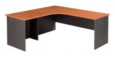 GP OMsystem Commercial Office 2 Piece Radial WorkstationProduct Features
Made of quality melamine boards
E1 Enviroboard
25mm Top & end panels
Optional fixed or mobile drawers
With cable hole
LHS / RHS
Size – 1800*1800 x 700 x 720mm
Warranty – 3 years