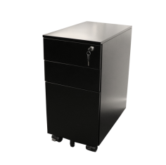 RL GO Steel Slimline Mobile Pedestal


Features:
Master key locking
Takes Foolscap Files Back to the Front
Ball Bearing Runners
Flush Drawer Front
Fifth Wheel for Stability
Dimension(mm): 300W X 475D X 610H
Top Drawer size – 230mm W x 460mm D x 65mm H
File Drawer size – 230mm W x 460mm D x 250mm H
No Assembly required

https://tableschairs.au/product/rl-go-steel-slimline-mobile-pedestal/
