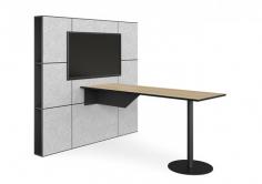 DD Multimedia Acoustic Wall
Features:
Off The Wall Table secured to Melamine and Sonik
Dimension(mm): 750D x 2100L x 950H
Acoustic Multimedia Wall
TV Not Included