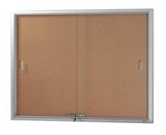 VC Be Noticed Sliding Door Notice Cases with Cork

VC Be Noticed Sliding Door Notice Cases with Cork is suitable for Indoor use or under a suitable awning
Features
Supplied with 3mm safety glass with grooved finger slots for easy opening
Self fitting lock and key
Space between background and the glass is 24mm
Mounting kit supplied
Glass doors are pre-inserted into the frame .. ready to install
Simple installation with reverse mounted aluminium battens
Available in Silver or Black Frame
Available in Cork or Grey Pinnable
3 sizes to choose from