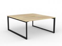 OL Anvil 2-User Double Sided Workspace – Oak Top with Black Frame

OL Anvil Loop Leg bench desking comes in both side by side and back to back configurations to fit any space. The Loop legs on the end are complemented by adjustable central legs, enabling excellent levelling ability even on the most uneven floor surfaces.

Product Key Points:
4x Melamine Worktops – 25 mm E0 grade substrate finished in new oak with matching 2 mm ABS edge.
2mm steel for extra strength and stability
Height Adjustable legs Up to 90mm to suite uneven floor
800mm deep tops come with a scallop as standard
Worktop height 715 mm
50 x 25 mm rails
Multiple rail positions on each frame
Arctic black powdercoat finish
30 mm height adjustment in each foot
Flat Pack, Assembly is required
ISO9001 Quality Assurance Certificate
ISO14001 Environmental Certificate
Includes 1 x shared leg
GECA Certified
Warranty: 10 Years