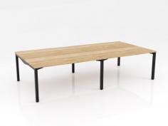 OL Axis Stretch 4 Double Sided Desk – Oak Top with Black Frame

Product Features:
Powdercoated Frame
80mm height adjustment in each foot
10 Year Warranty
140 KG Weight Rating
Flatpack – Assembly required