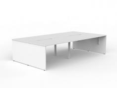 OL AltoSystem Shared 4-User Workstation – White

OL AltoSystem Shared 4-User Workstation can be used to complement any collaborative workspace, with a simple, understated design that seamlessly integrates with other furniture ranges. Slab ends on double sided desk settings retain the ability to level across long lengths, while desktop height credenzas offer a matching, flush finish. Cable management options keep work areas tidy, and screen options add a touch of privacy when required.

Product Features

AltoSystem Double sided straight workspace for 4 users
Top: Melamine – 25 mm E1 grade substrate finished in studio white or new oak with matching 2 mm PVC edge
Frame: Melamine – 18 mm E1 grade substrate finished in studio white with matching 2 mm PVC edge
18mm Melamine base
Shared desks use Anvil style cable management
Top mount screen options
25mm worktop with matching 2mm PVC edges
Fast assembly design
BIFMA tested fittings
Cable ports included
Warranty: 10 years