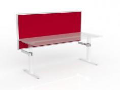 OL Studio Screen for Agile Individual Desk – Breath Fabric with White Frame

Studio screen to fit Agile individual desk. White powdercoated 50mm frame and lightweight, pinnable core with your choice of Breathe or Splice fabric. Includes desk hung screen brackets. Optional in-screen ducting or bracket-mounted cable tray.

Features
50mm thickness
Breathe fabric all over
Pinnable core
Includes desk hung screen brackets
Powdercoat finish frame in white
Optional in-screen ducting or bracket-mounted cable tray.
Made to order
10 Years Warranty