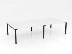 OL Axis Stretch 4 Double Sided Desk – White Top with Black Frame

Product Features
Powdercoated Frame
80mm height adjustment in each foot
10 Year Warranty
140 KG Weight Rating
Flatpack – Assembly required