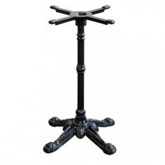FL Bistro Hospitality Table BaseFeatures
Suitable for indoor commercial use only
Top Plates: Cast iron top plates with 8 fastening points
Poles: 60DIA Iron poles
Bases: Cast Iron bases
Stock In: Black finish
4 x adjustable Feet
Supplied unassembled – easy to assemble
Replaceable feet
Height: Bar Table –  1090H; Dining/Cafe Table – 720mm
Unit Weight: 15kg
Maximum Suitable Table Top Size: 700x700mm square; 800x800mm square; 600mm round – 12kg
Made in China
         