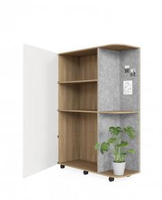 DD Multipurpose Storage White Sheen Door with Panel on Back

Features:
1800H includes castors
Dimensions(mm): 1300W x 450D x 1800H
White Sheen Door
Acoustic open corner
Internal Storage

https://officeproducts.au/product/dd-multipurpose-storage-white-sheen-door-with-panel-on-back/