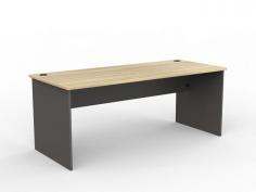 OL AltoSystem Straightline Desk – Oak

Whether you prefer the clean, the raw boldness of our New Oak/Charcoal combo, OL AltoSystem is the perfect foundation for smaller workspaces. With desk sizes to suit any space, worktop height storage options can also be used as an extra worksurface. Matching desktop storage shelves help to keep workspaces tidy.

Features

Standard straight desk with 18mm melamine base
Frame: Melamine – 18 mm E1 grade substrate finished in studio white or charcoal with matching 2 mm PVC edge
Melamine – 25 mm E1 grade substrate finished in studio white or new oak with matching 2 mm PVC edge
Fast assembly design
BIFMA tested fittings
Cable ports included
Warranty: 10 Years