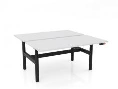 OL Agile Electric Height Adjustable Round Leg Desk in White Top with Black Frame

Features

70 mm diameter legs
Frames finished in black powdercoat
H frame design – double sided desk
Concealed motors in each leg
Commercial-grade 25 mm worktops are constructed from E0 board and finished in white melamine with matching 2 mm
Electric Double motor height range – 645-1285 mm (incl worktop)
Adjustment speed 30 mm/s
160 kg weight rating (evenly distributed)
4 point memory control with LCD readout, programmable to restrict min/max height and to set anti-collision sensitivity.
Fast to assemble – rails come pre-fitted to the legs where possible
10 year warranty – best in its class
Flatpack, assembly required