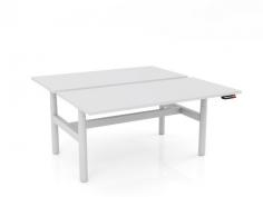 OL Agile Electric Height Adjustable Round Leg Desk in White Top with White Frame

Features

70 mm diameter legs
Frames finished in white powdercoat
H frame design – double sided desk
Concealed motors in each leg
Commercial-grade 25 mm worktops are constructed from E0 board and finished in white melamine with matching 2 mm
Electric Double motor height range – 645-1285 mm (incl worktop)
Adjustment speed 30 mm/s
160 kg weight rating (evenly distributed)
4 point memory control with LCD readout, programmable to restrict min/max height and to set anti-collision sensitivity.
Fast to assemble – rails come pre-fitted to the legs where possible
10 year warranty – best in its class
Flatpack, assembly required