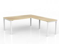 OL Axis Desk with Return – Oak Top with White Frame

Practical & tidy, the Axis desk & return combos create clean looking office spaces. Choose from 6 worktop sizes. Easily set up as LH or RH configurations.

Product Features:
Top: E1 grade board, 25mm melamine finished thickness with matching 2mm PVC edges
GECA Certified
50mm x 50mm frame and 50mm x 25mm rail with white powder coated
Hight Adjustable legs Up to 90mm to suite uneven floor
Flat Pack, Assembly is required
ISO9001 Quality Assurance Certificate
ISO14001 Environmental Certificate
Tried, tested and used in thousands of offices globally
Warranty: 10 Years